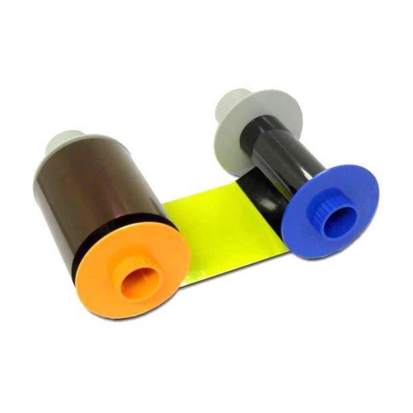 Billede af HID Fargo HDP5000 4-farve+sort på bagsiden farvebånd (YMCKK) - 500 print. Fargo 84052. Virker kun med duplex printer. FARGO84052. Udgået erstattet af #FARGO84512